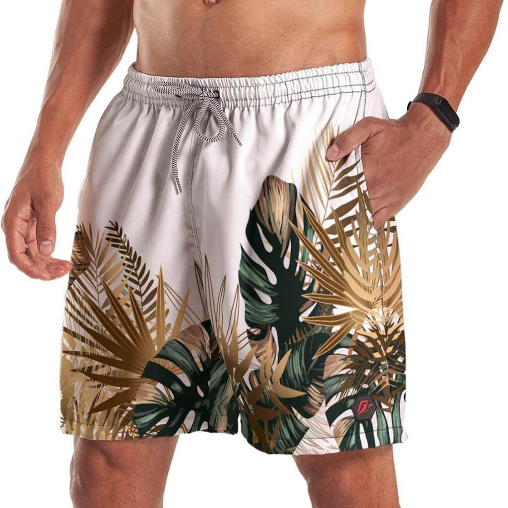 Short Bermuda Tropical Golden Nature