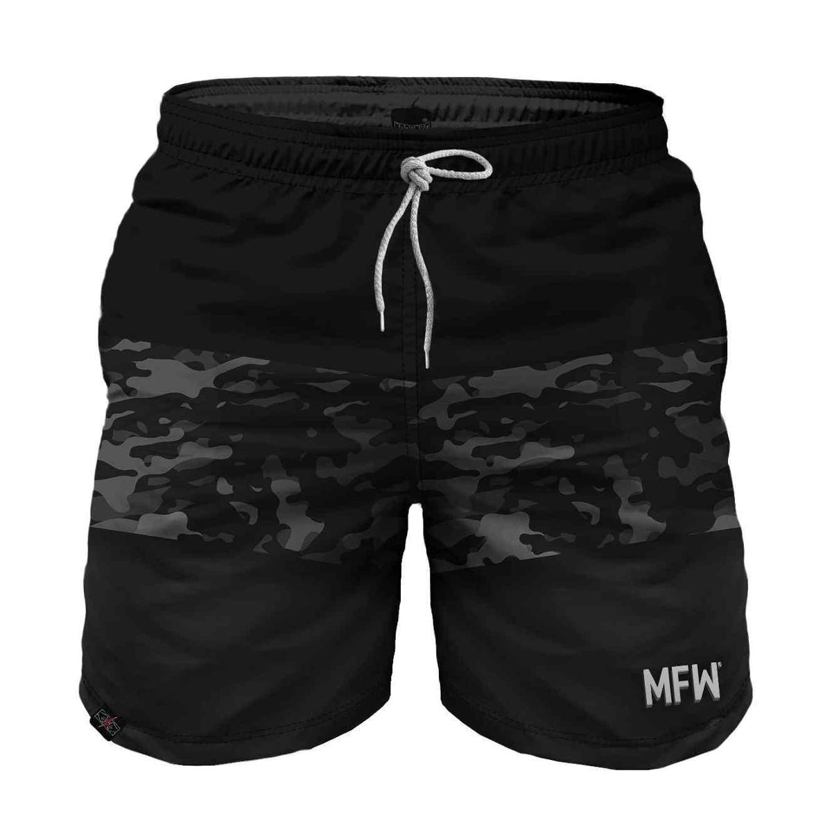 Short Black Camo Camuflado Tactel Masculino com Bolsos Menor preço em Short Black Camo Camuflado Tactel Masculino com Bolsos