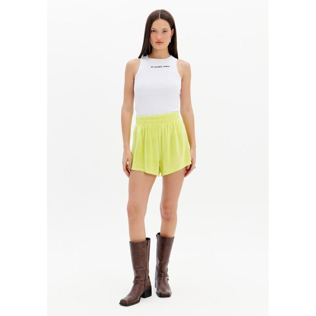 Short Boxer Cintura Alta Veludo