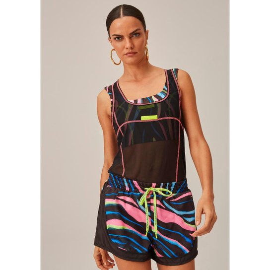 Short Boxer Estampado Com Recorte Sport Easy