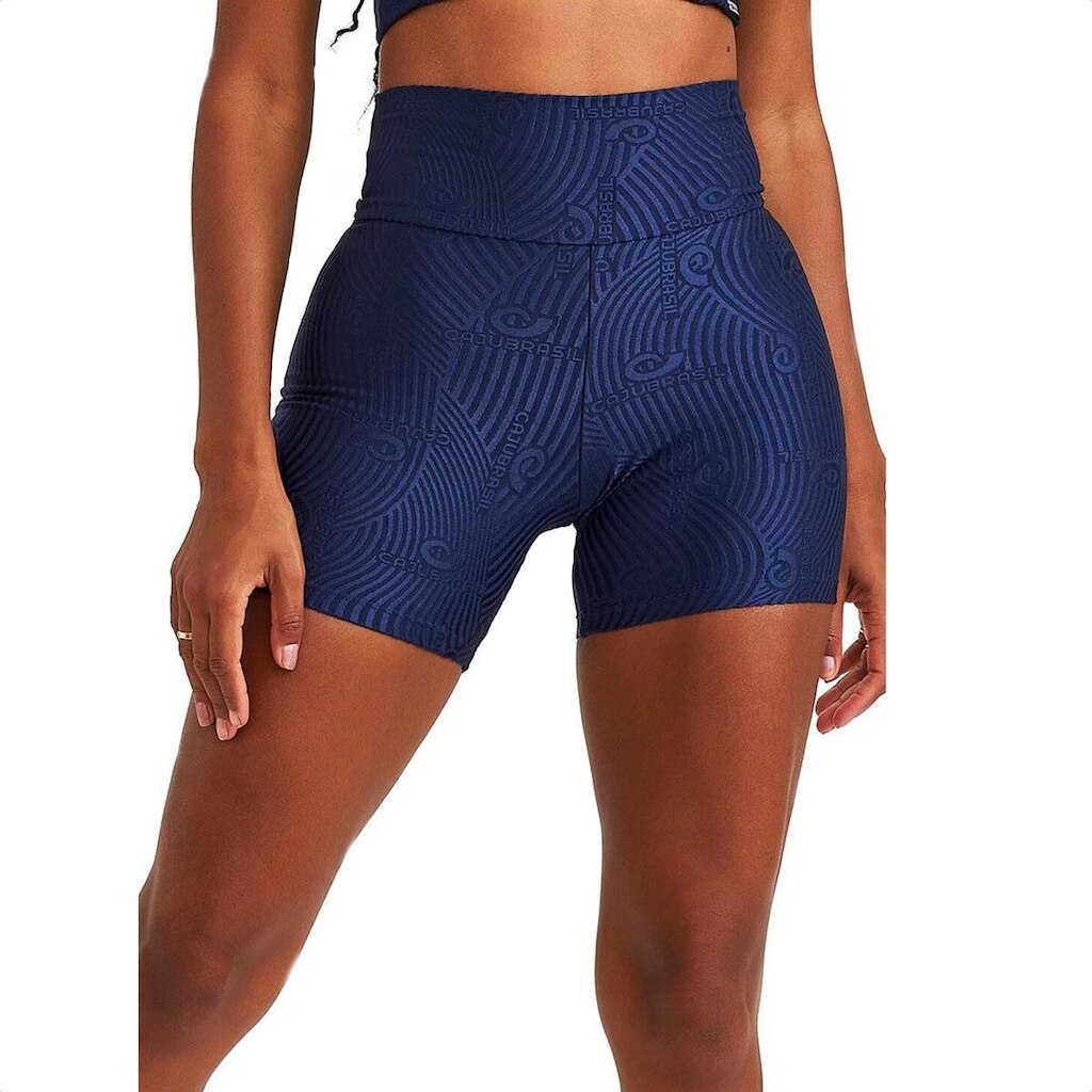 Short Caju Brasil Exclusivo Azul Eclipse - Feminino