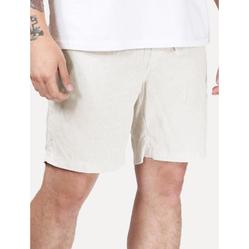 Short Calvin Klein Jeans Sarja Masculino Color Elastic Areia