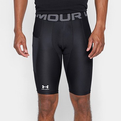 Short de Compressão Under Armour Hg Pocket Long Masculino - Masculino