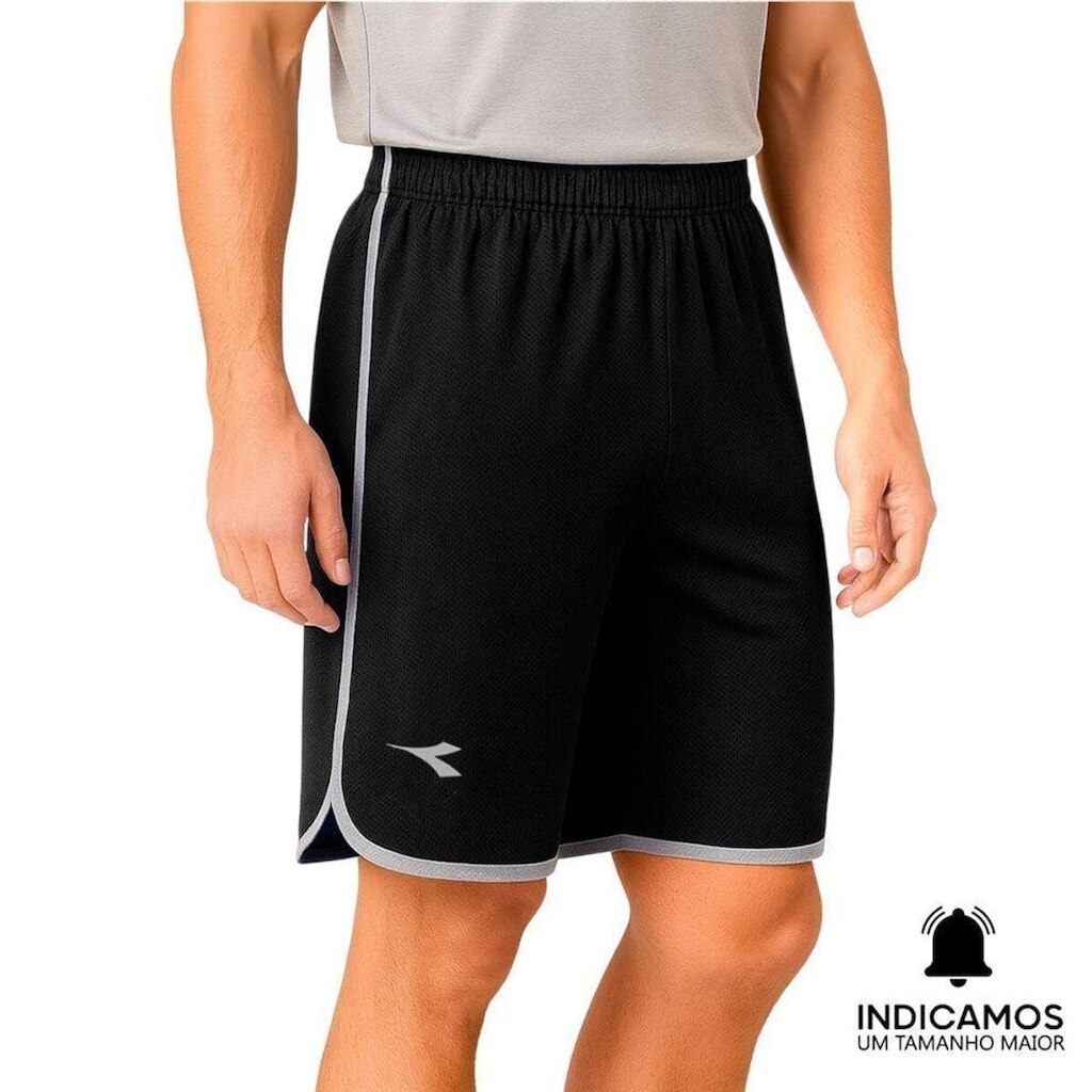 Short Diadora Small Logo Classic Masculino - Preto G