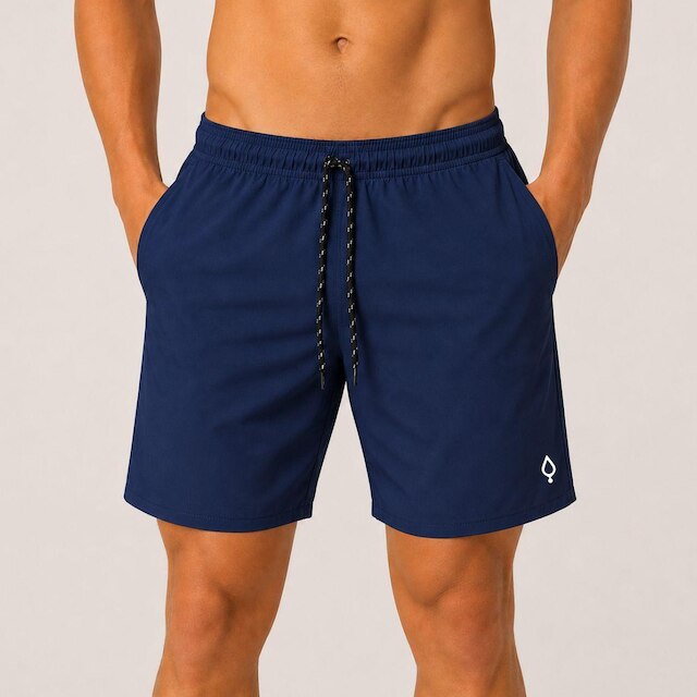 Short e Bermuda Lisa Liso Masculina Tactel Básico Moda Básica - Azul Escuro Menor preço em Short e Bermuda Lisa Liso Masculina Tactel Básico Moda Básica - Azul Escuro
