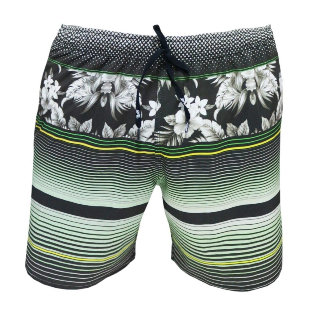 Short Elástico Alkary Floral Preto
