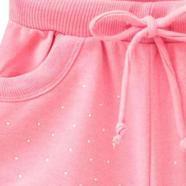 Short em Moletom Comfy Rosa Neon Tam 4 a 14 - Kukiê