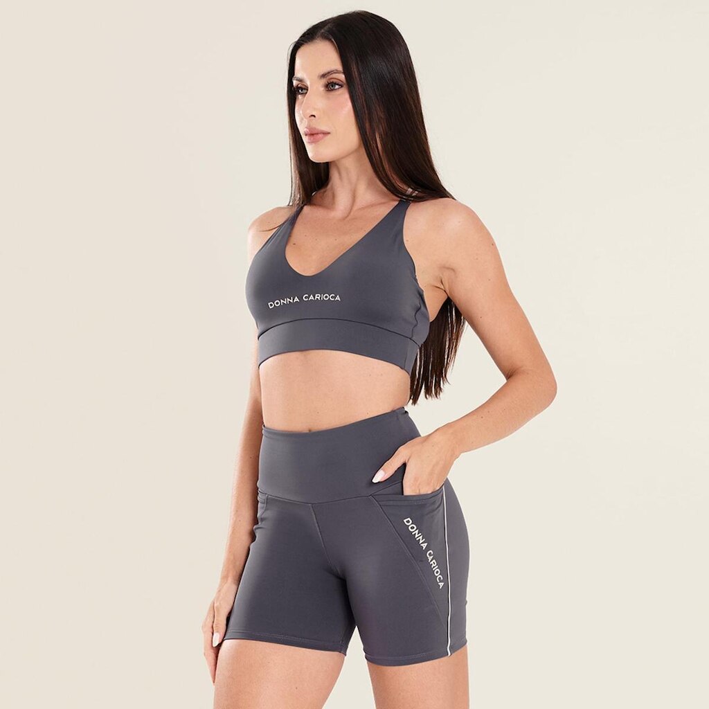 Short Energy Carbox Poliamida Com Bolso Donna Carioca
