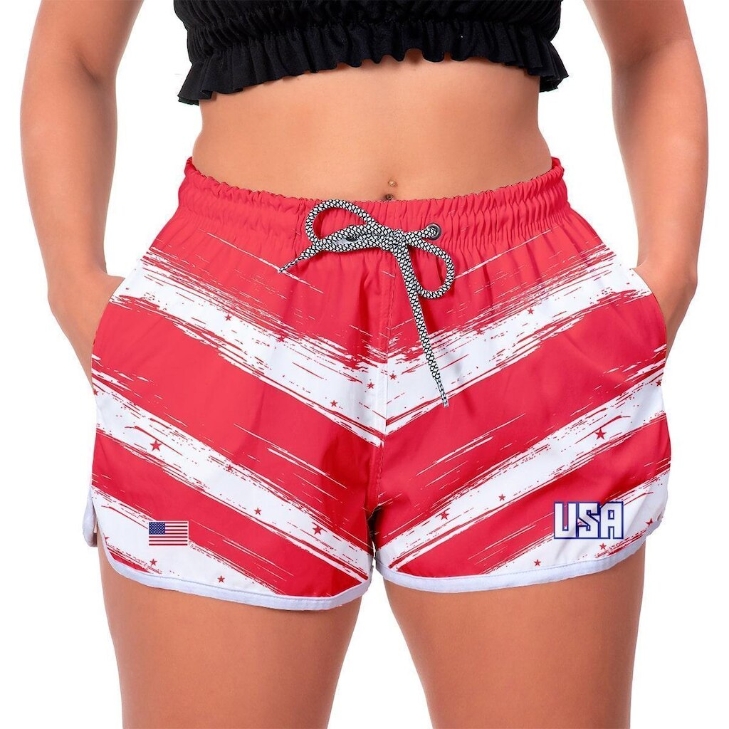 Short Estampado Estados Unidos Feminino Selection USA Cup