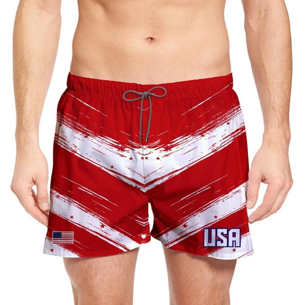 Short Estampado Masculino Estados Unidos Copa Verão EUA Mpda