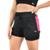 Short Feminino Activitta Esportivo Treino Confortável Preto Fúcsia (PRETO-FUCSIA GG) - Preto