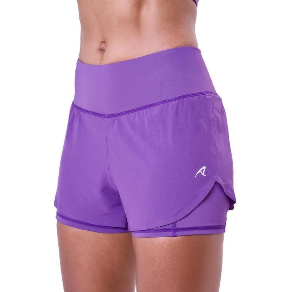Short Feminino Authen Samba 3 Signature Duplo Com Compressão