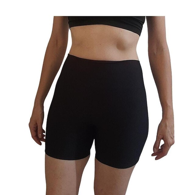 Short Feminino Cós Alto Suplex Academia GRV Estilo Magazine Estampada ou Lisa - Preto é boa?