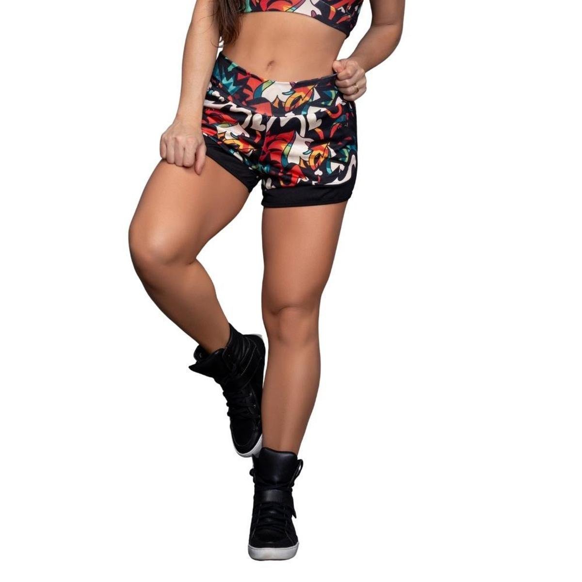short feminino ginastica