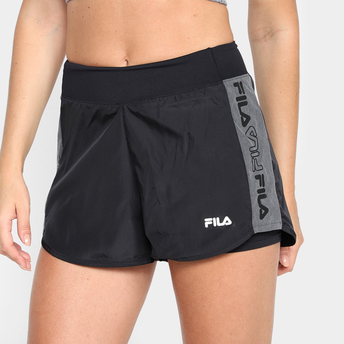 Short Fila Basic Train Duplo Feminino Menor preço em Short Fila Basic Train Duplo Feminino