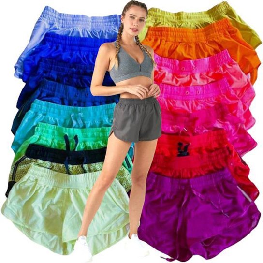 Short Fitness Corrida Academia Feminino Bermuda Praia 49 - Azul Menor preço em Short Fitness Corrida Academia Feminino Bermuda Praia 49 - Azul