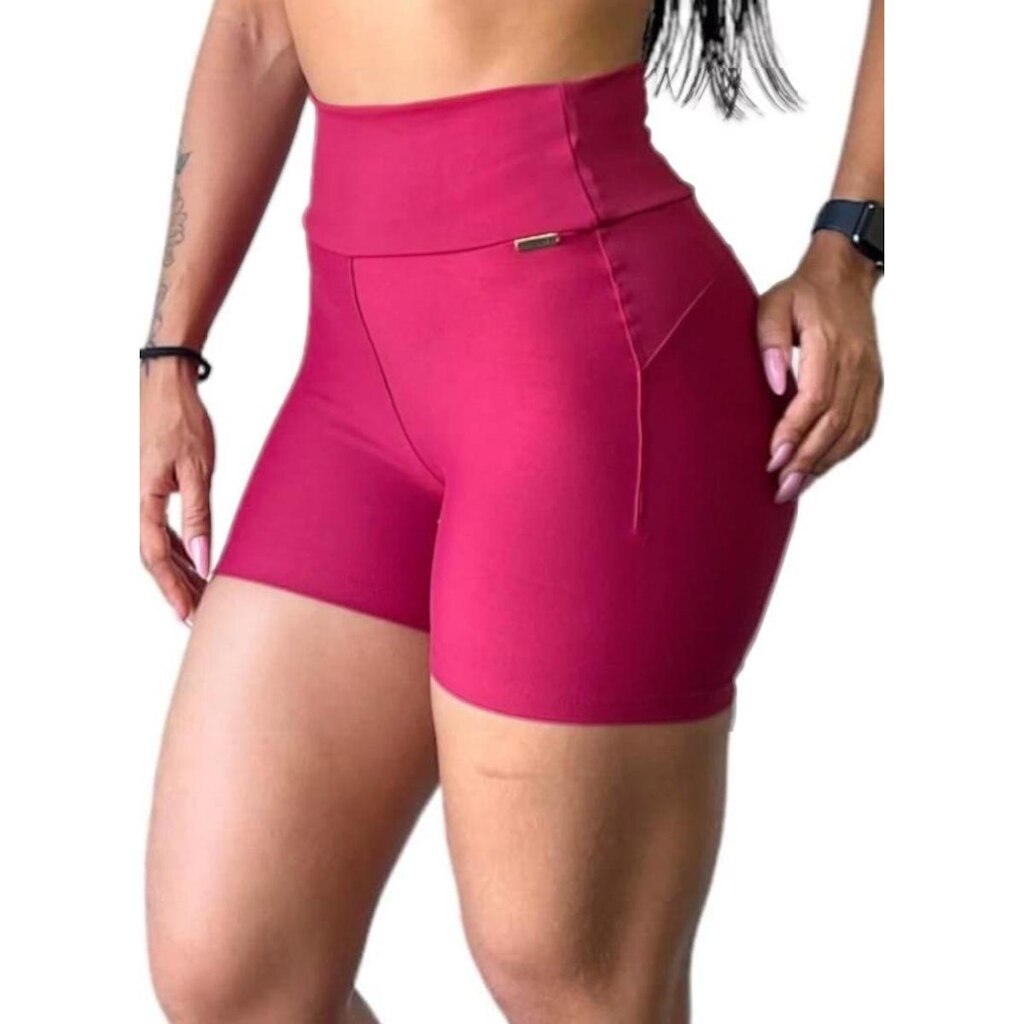 Short Fitness Cós Alto Zero Transparência Academia Drisheer