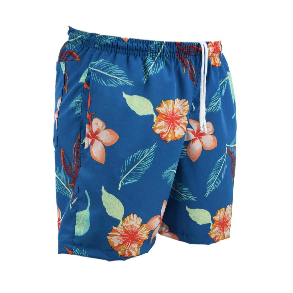 Short Floral Estampado Calção elastano P M G Gg Verão
