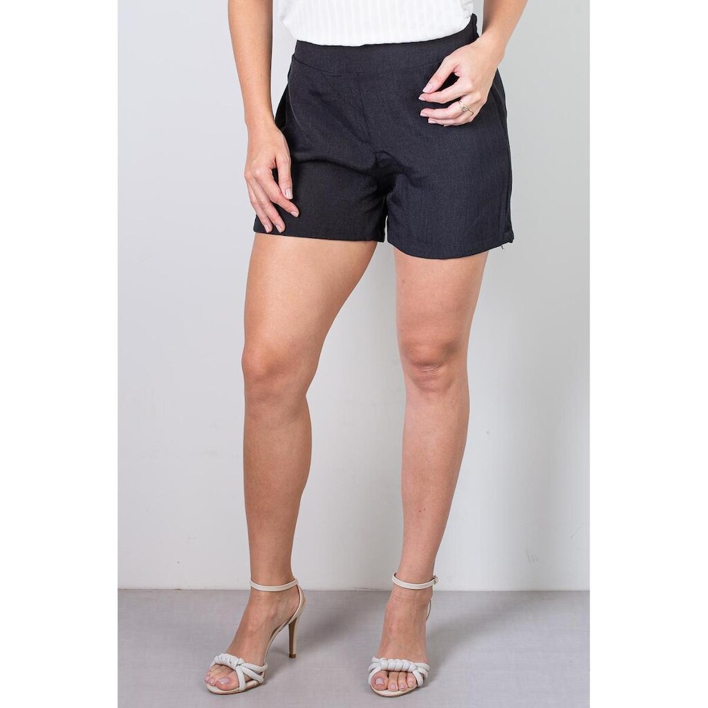Short Fluffy Alfaiataria com elástico Feminina