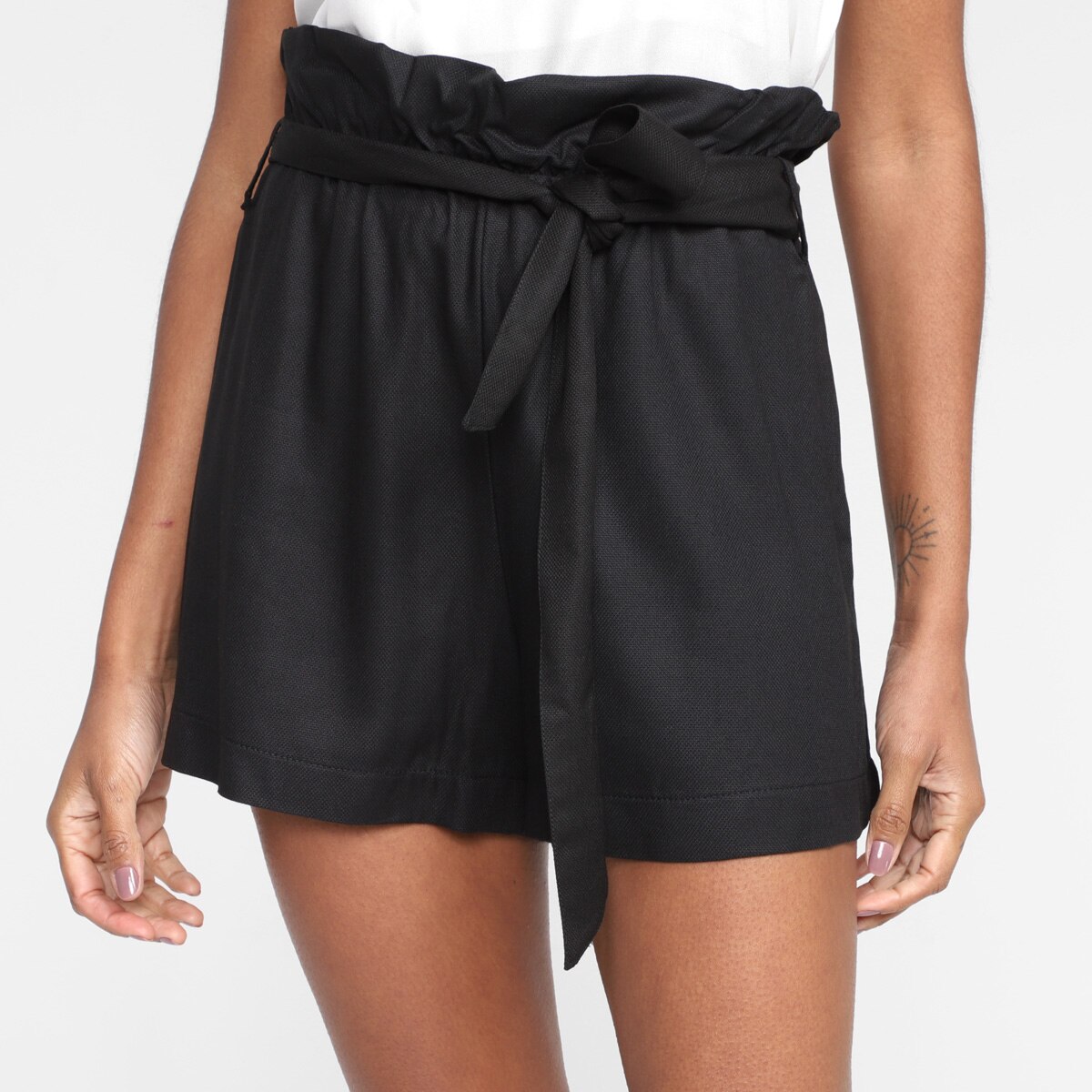 Short Hering Liso Amarração Feminino Menor preço em Short Hering Liso Amarração Feminino