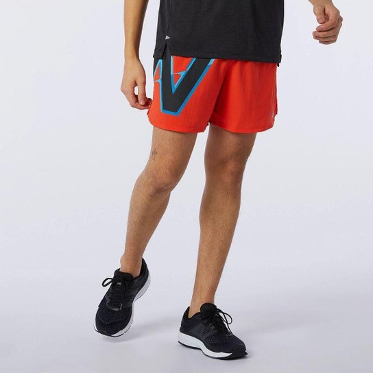 Short Impact Run New Balance Masculino - Laranja Menor preço em Short Impact Run New Balance Masculino - Laranja