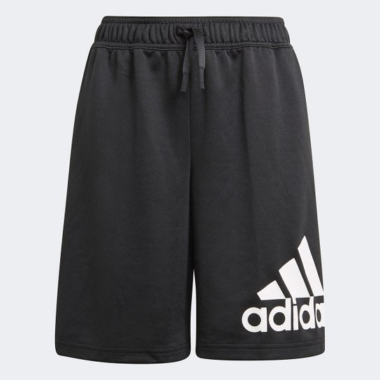 Short Infantil Adidas D2m Masculino - Preto+Branco Menor preço em Short Infantil Adidas D2m Masculino - Preto+Branco
