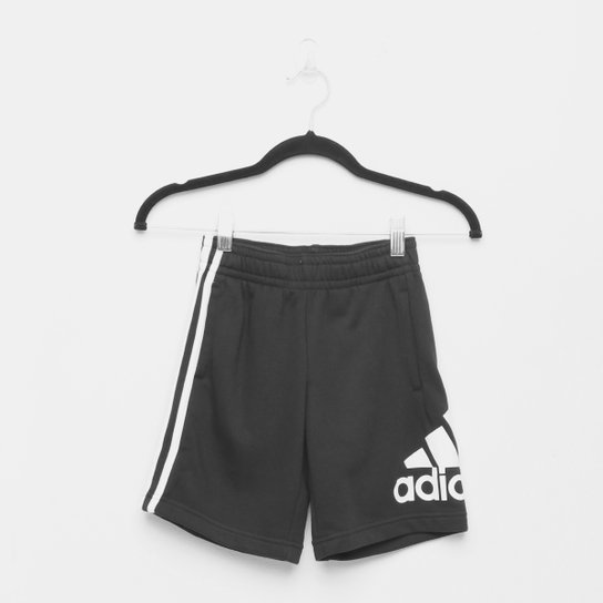 Short Infantil Adidas Jb Bos Masculino - Preto+Branco Menor preço em Short Infantil Adidas Jb Bos Masculino - Preto+Branco