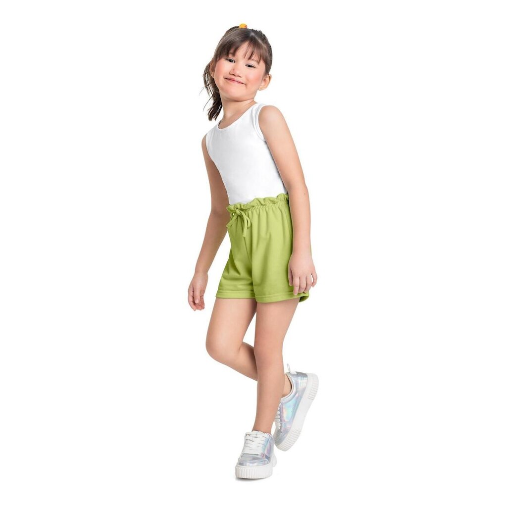 Short Infantil em Moletom para Menina Bee Loop