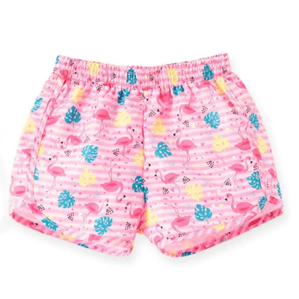 Short Infantil Menina Rosa Tactel Pingo Lelê
