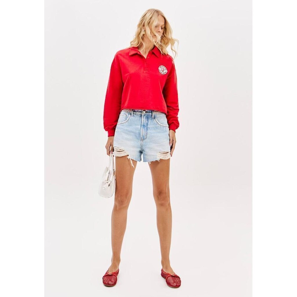 Short Jeans Comfort Cintura Super Alta