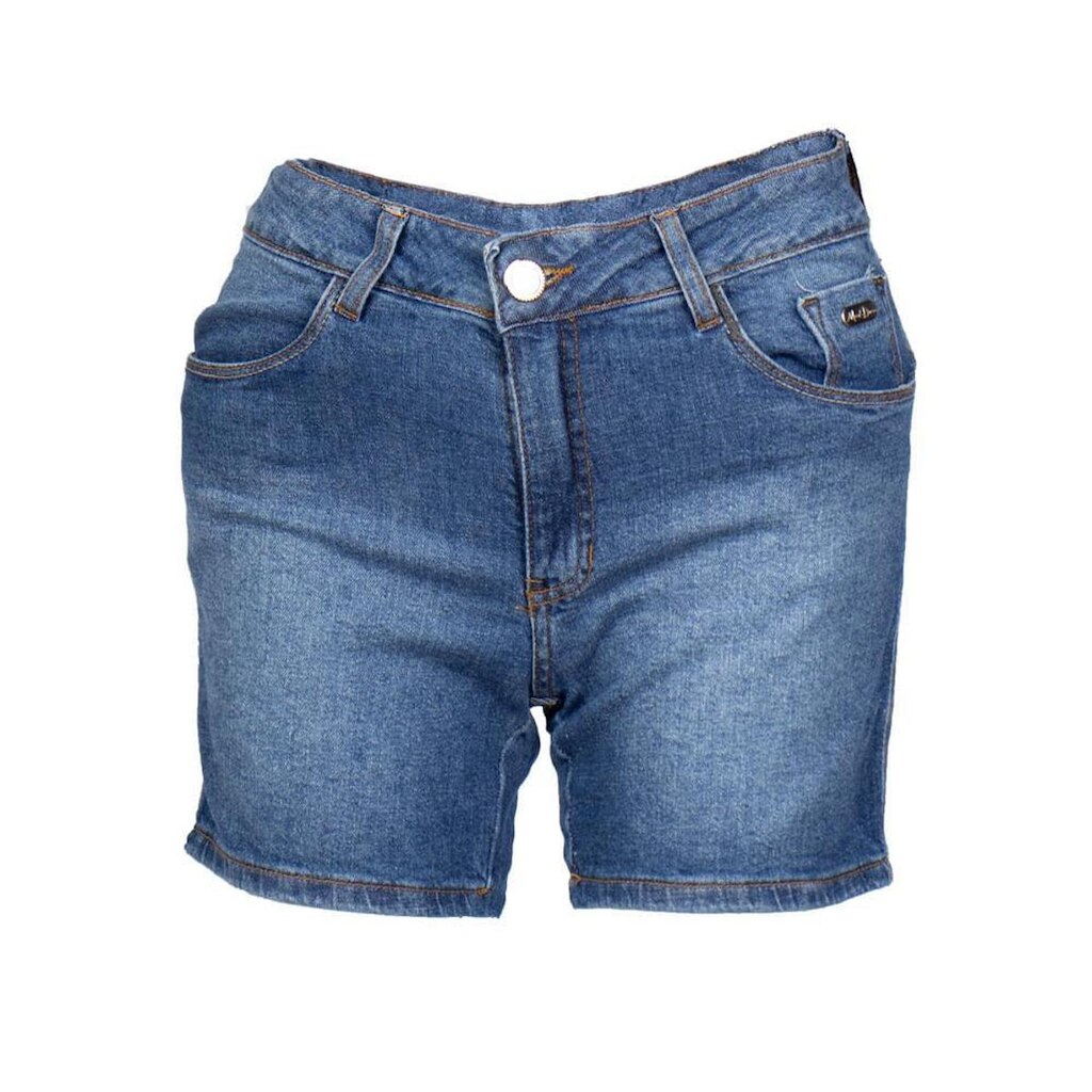 Short Jeans Feminino Max Denim Lavagem Tradicional Azul