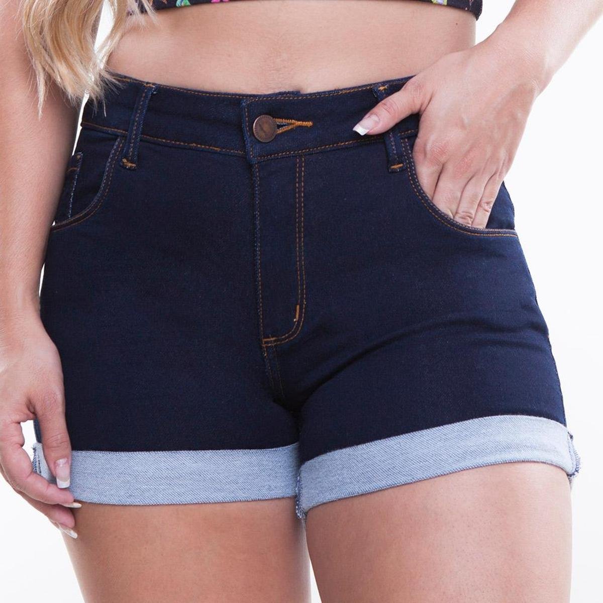 shorts jeans cintura media