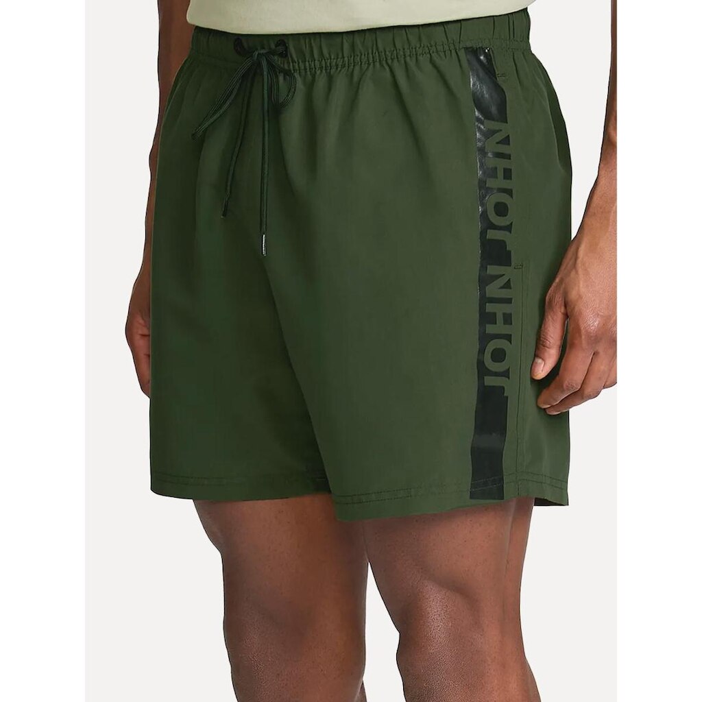 Short John John Masculino Bora Verde Militar