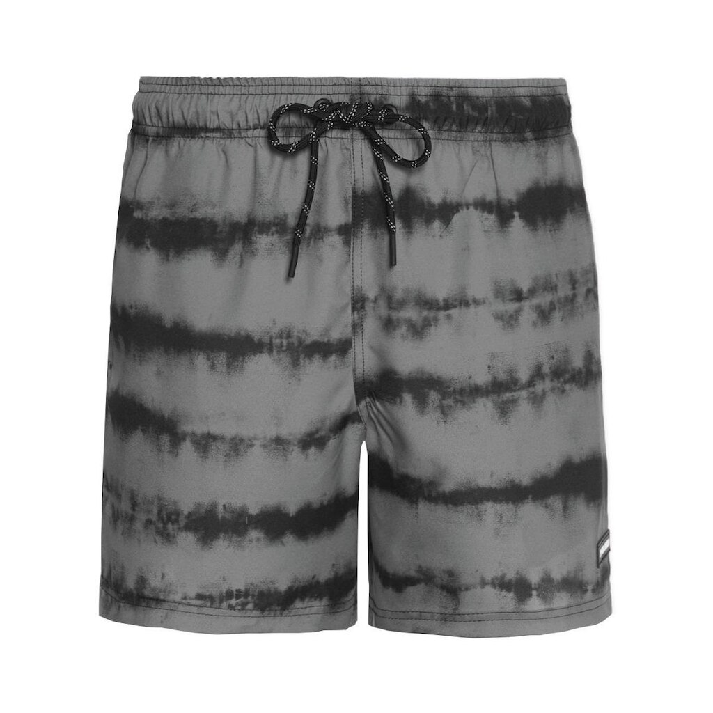 Short John John Masculino Zyan Estampado Cinza