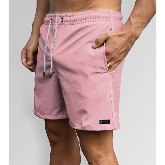 Short Jon Cotre Rosa Bebê Masculino - Rosa Bebê Menor preço em Short Jon Cotre Rosa Bebê Masculino - Rosa Bebê