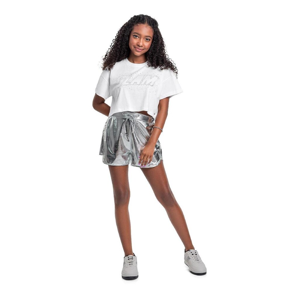 Short Juvenil em Malha Cirrê Gloss