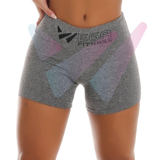 Short Legging Feminino Meia Coxa Cós Alto Pala Dupla Fitnes Academia Wega Suplex Shortinho Leg - Cinza Menor preço em Short Legging Feminino Meia Coxa Cós Alto Pala Dupla Fitnes Academia Wega Suplex Shortinho Leg - Cinza