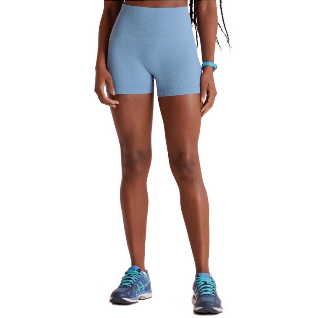 Short Legging Lupo Canelado Seamless - Azul Claro - G