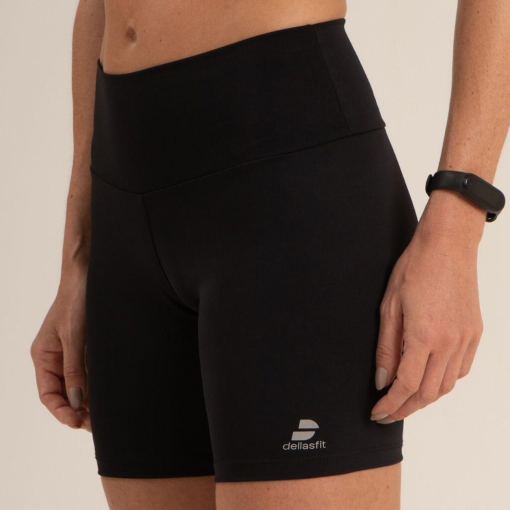 Short Legging Poliamida Proteção UV Básica Lisa
