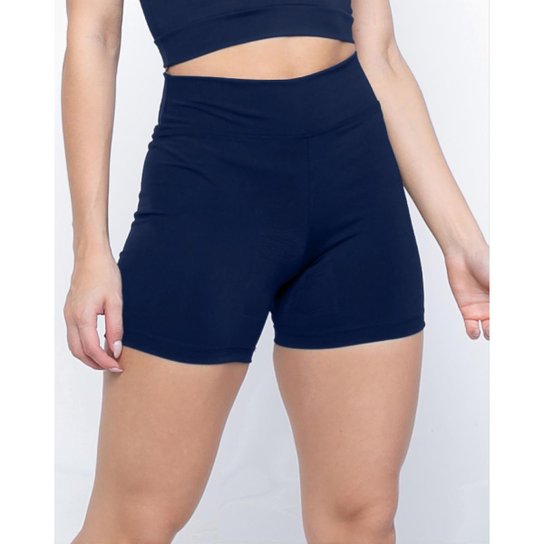 Short Legging Suplex fitness Academia Goodbest Feminino - Azul+Marinho Menor preço em Short Legging Suplex fitness Academia Goodbest Feminino - Azul+Marinho
