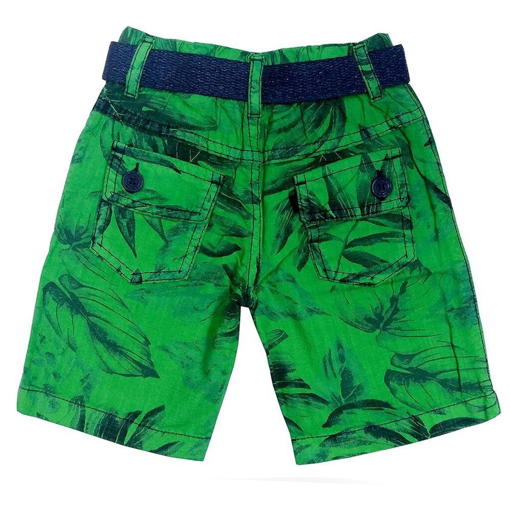 Short Look Jeans c/ Cinto Collor - 5P - VERDE