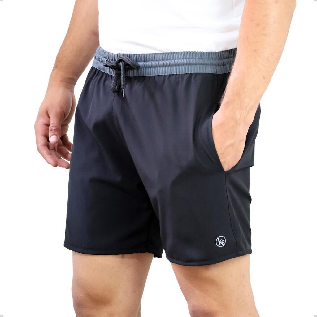 Short Masculino Bermuda Praia Tactel Elastano Treino Academia