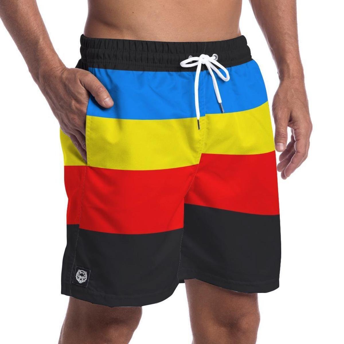 short masculino colorido
