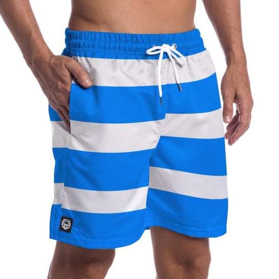 SHORT MASCULINO MODA PRAIA FORTHEM WOLF - Branco Menor preço em SHORT MASCULINO MODA PRAIA FORTHEM WOLF - Branco