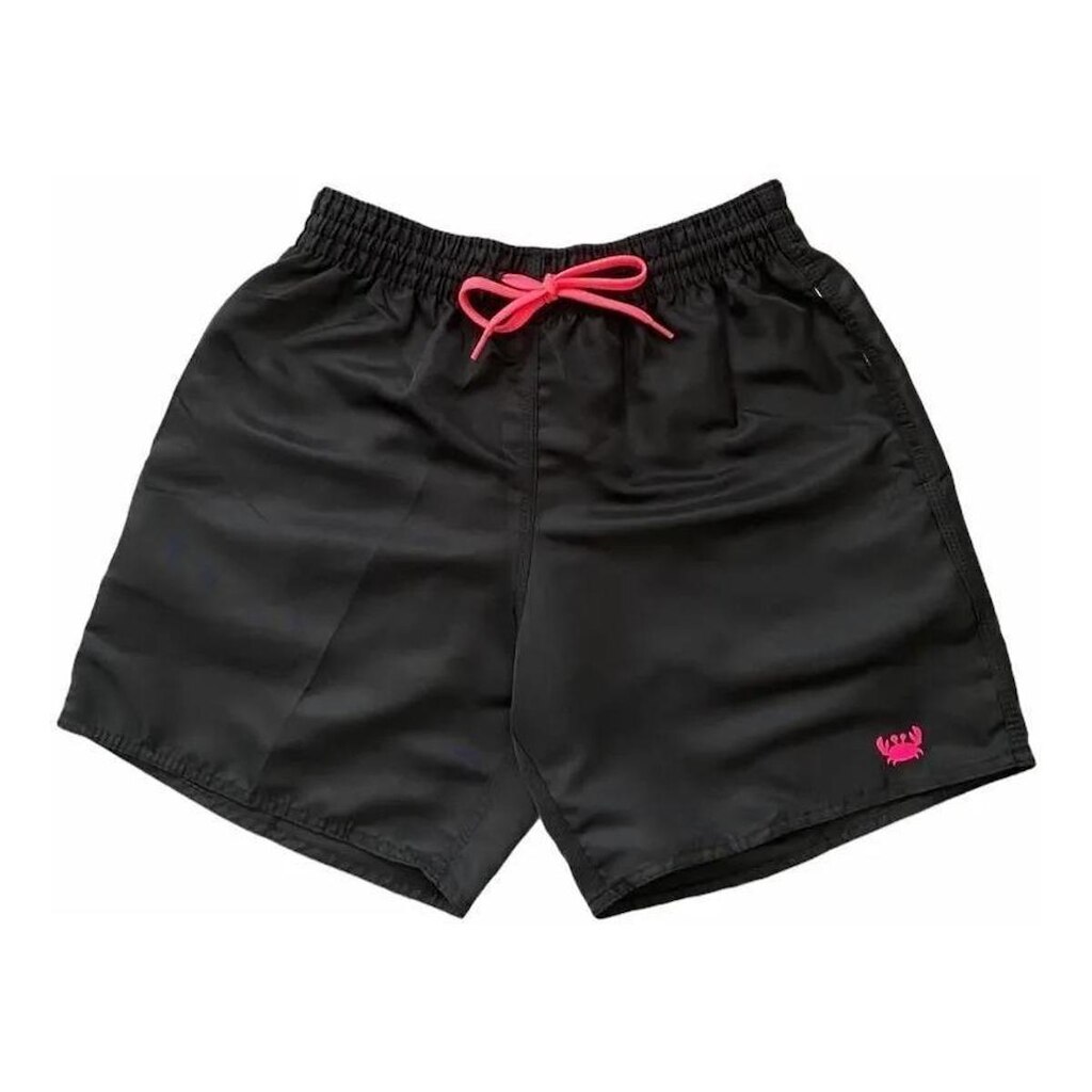 Short Masculino Praia Liso Lisa Treino Bermuda Siri
