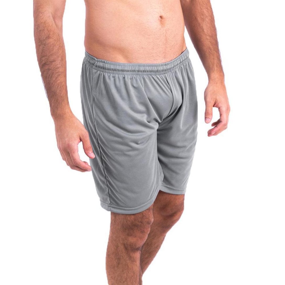 Short Masculino Térmico Bermuda Shorts Academia Tech 2 Em 1 Cinza