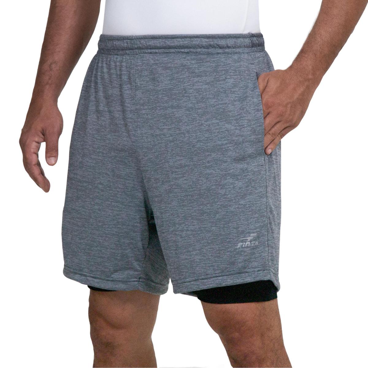 short com forro masculino
