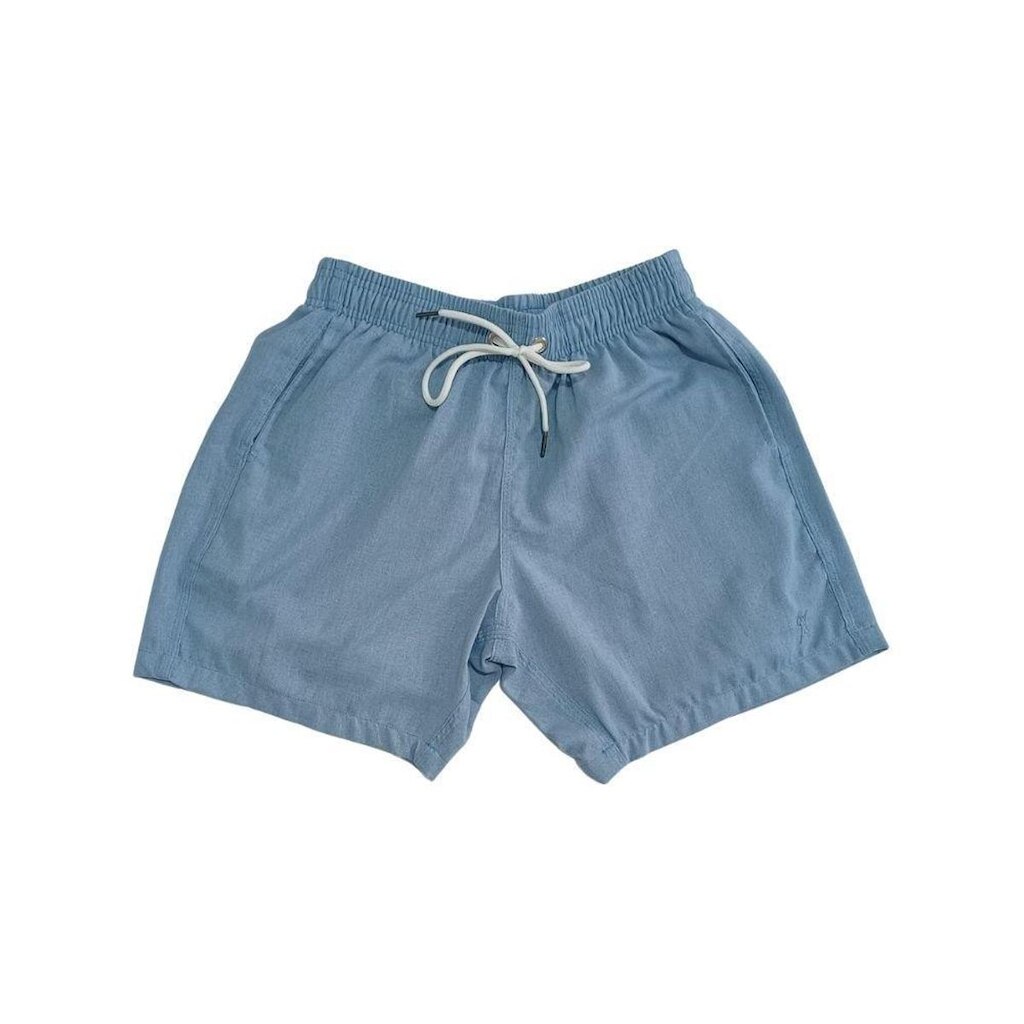 Short Masculino Visco Linho com Elástico e Cadarço | Tecido Leve e Confortável