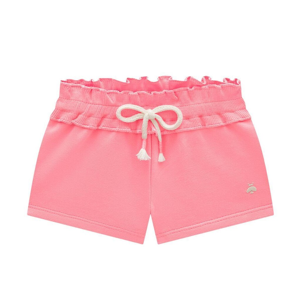 Short Moletinho Infantil Menina Rosa Somnii