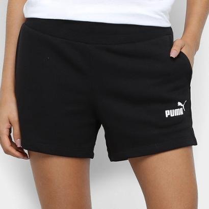 Short moletom preto Clearance